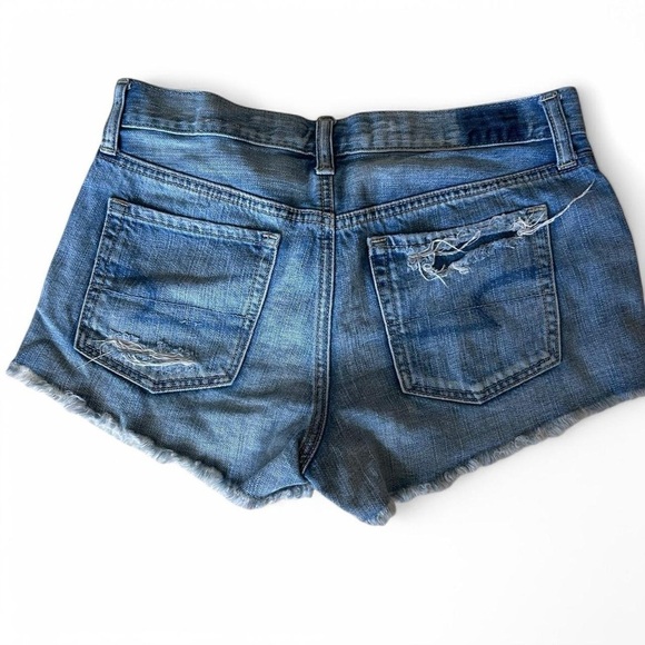 American Eagle Vintage Hi-Rise Festival Destroyed Denim Shorts, Size 4 - Picture 2 of 7